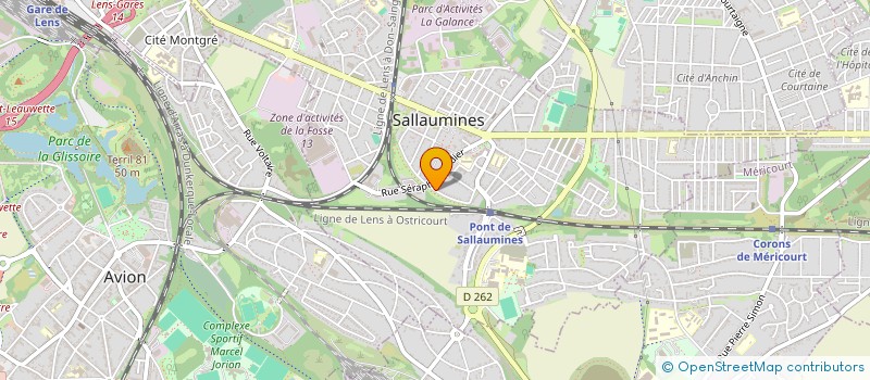 localisation de l'entreprise MADAME NOEMIE FREVILLE  SALLAUMINES