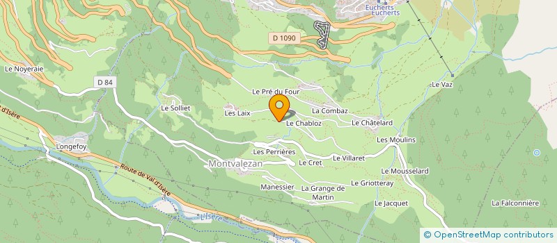 localisation de l'entreprise MADAME NOEMIE GAIDET  MONTVALEZAN