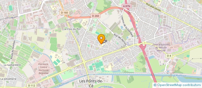 localisation de l'entreprise MADAME NOEMIE GAULUPEAU  LES PONTS-DE-CE