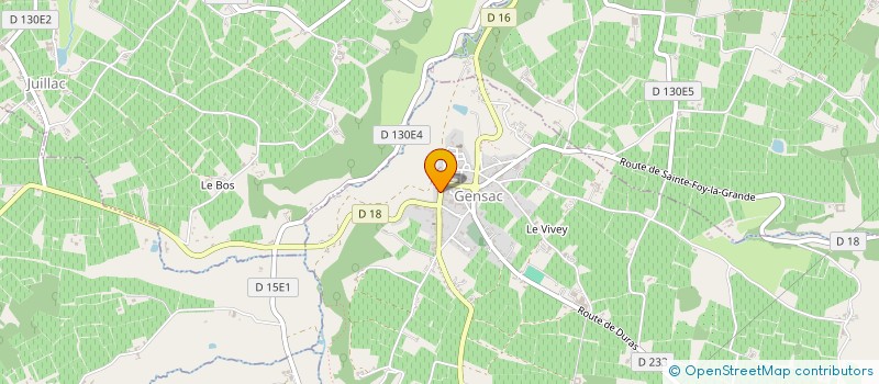 localisation de l'entreprise MADAME NOEMIE GAUSSOU à GENSAC