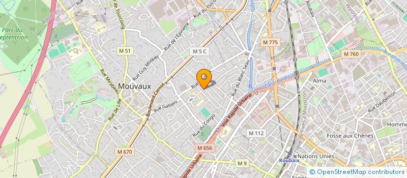 localisation de l'entreprise MADAME NOEMIE GILLOT  MOUVAUX