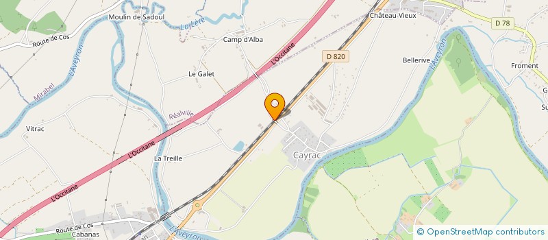 localisation de l'entreprise MADAME NOEMIE GOMEZ  CAYRAC