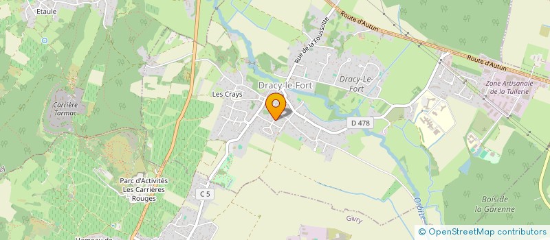 localisation de l'entreprise MADAME NOEMIE GOUBET  DRACY-LE-FORT