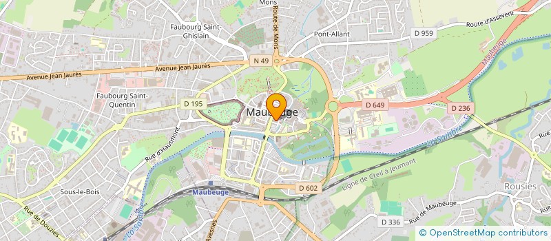 localisation de l'entreprise MADAME NOEMIE GOURY  MAUBEUGE