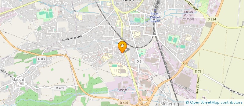 localisation de l'entreprise MADAME NOEMIE GRANDJEAN  RIOM