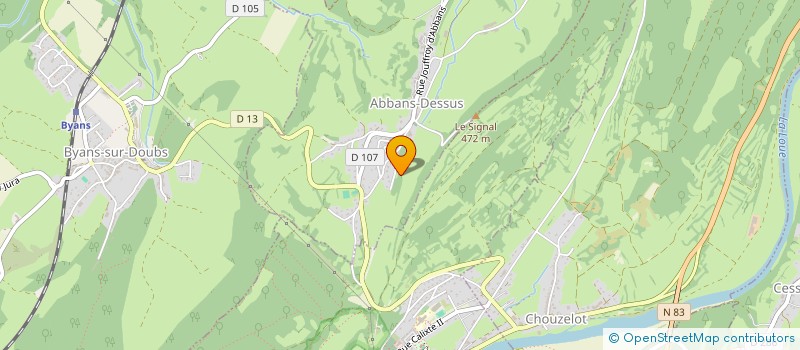 localisation de l'entreprise MADAME NOEMIE GROSJEAN  ABBANS-DESSUS