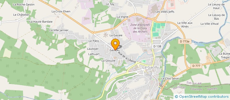 localisation de l'entreprise MADAME NOEMIE GUE  MONTAUBAN-DE-BRETAGNE