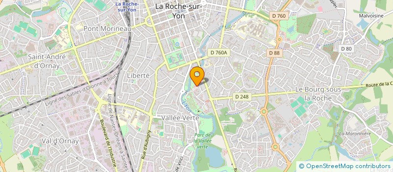 localisation de l'entreprise MADAME NOEMIE HERIEAU  LA ROCHE-SUR-YON