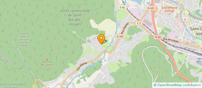 localisation de l'entreprise MADAME NOEMIE HERMANN  SAINT-DIE-DES-VOSGES