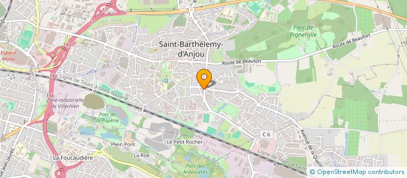 localisation de l'entreprise MADAME NOEMIE JOULIN à SAINT-BARTHELEMY-D'ANJOU