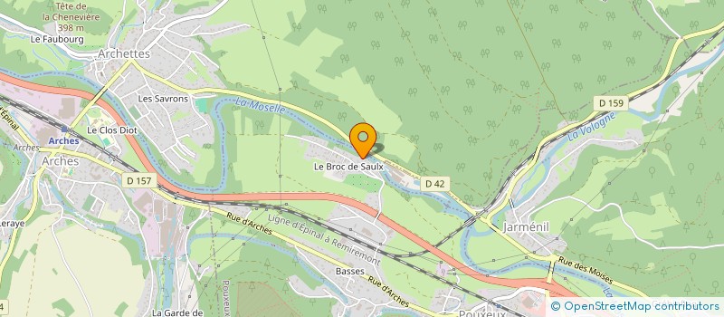 localisation de l'entreprise MADAME NOEMIE KIRTZ  POUXEUX