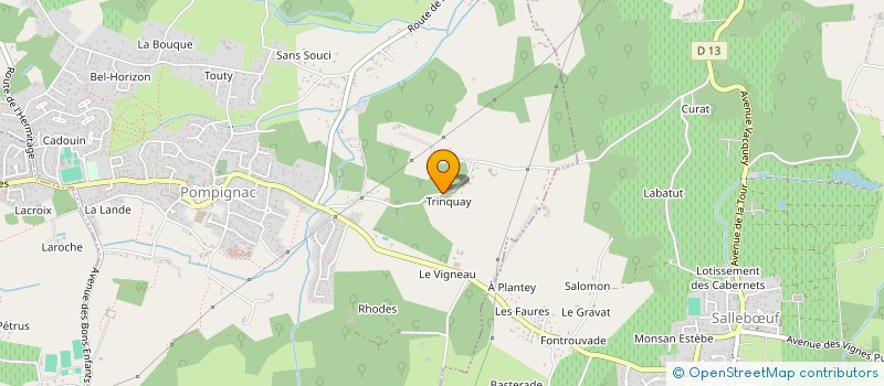 localisation de l'entreprise MADAME NOEMIE LABATUT  POMPIGNAC