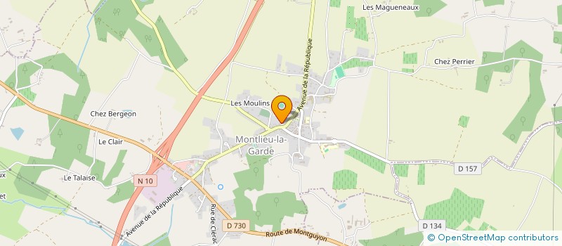 localisation de l'entreprise MADAME NOEMIE LALANNE  MONTLIEU-LA-GARDE