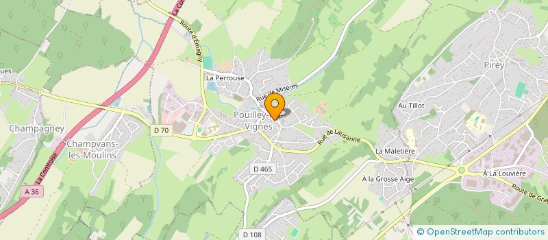 localisation de l'entreprise MADAME NOEMIE LARSONNEUR  POUILLEY-LES-VIGNES