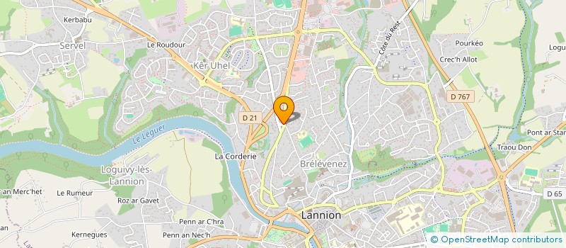 localisation de l'entreprise MADAME NOEMIE LASSALLE  LANNION