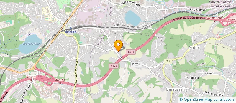 localisation de l'entreprise MADAME NOEMIE LAURENT  ARCANGUES