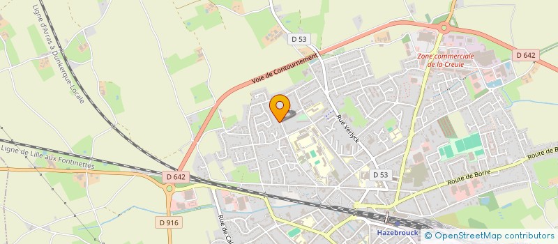 localisation de l'entreprise MADAME NOEMIE LAUWERIER  HAZEBROUCK