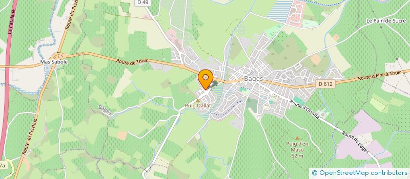 localisation de l'entreprise MADAME NOEMIE LOPES PATARATA  BAGES