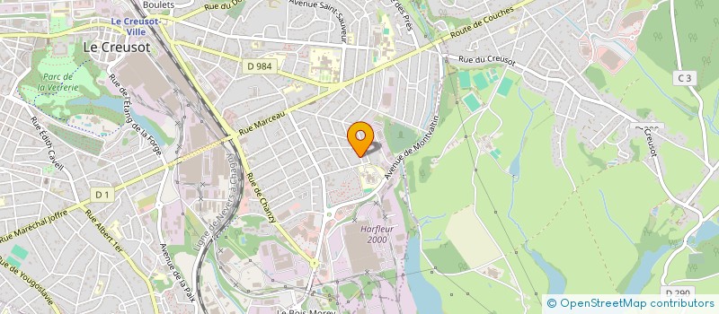 localisation de l'entreprise MADAME NOEMIE MARIE COURMARCEL  LE CREUSOT