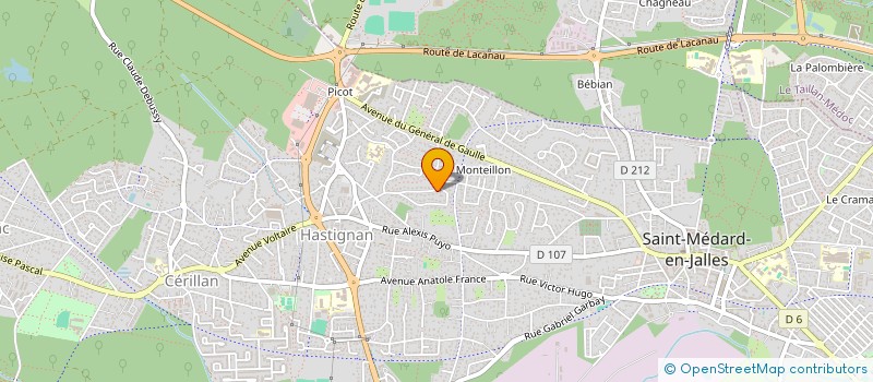 localisation de l'entreprise MADAME NOEMIE MARILL  SAINT-MEDARD-EN-JALLES