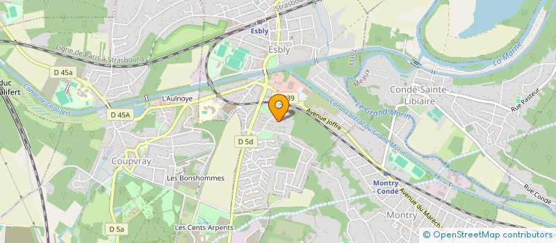 localisation de l'entreprise MADAME NOEMIE MARTIN à ESBLY