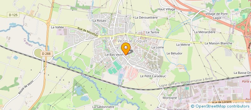 localisation de l'entreprise MADAME NOEMIE MARTIN  VEZIN-LE-COQUET