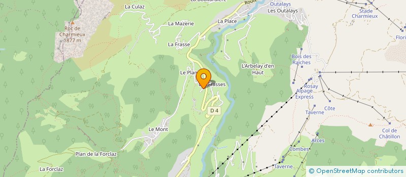 localisation de l'entreprise MADAME NOEMIE MERMILLOD-BLONDIN  LE GRAND-BORNAND