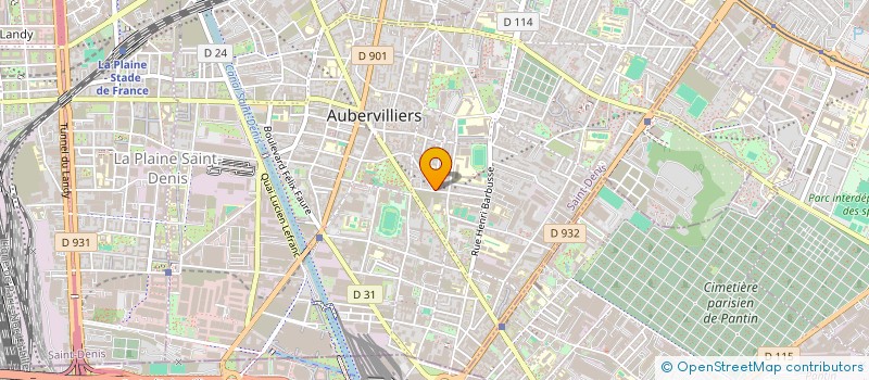 localisation de l'entreprise MADAME NOEMIE MOREL  AUBERVILLIERS