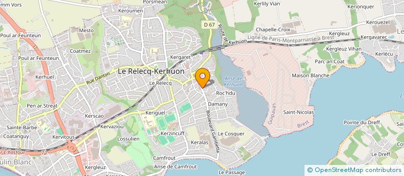 localisation de l'entreprise MADAME NOEMIE MORIN  LE RELECQ-KERHUON