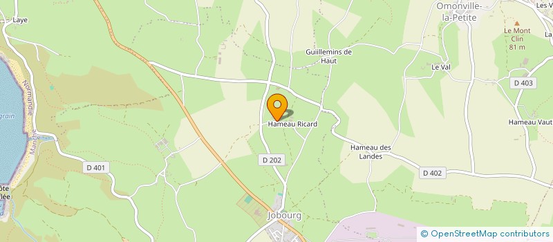 localisation de l'entreprise MADAME NOEMIE MOULIN  LA HAGUE