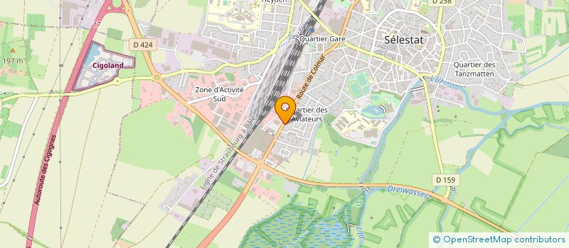 localisation de l'entreprise MADAME NOEMIE NAEGELL à SELESTAT