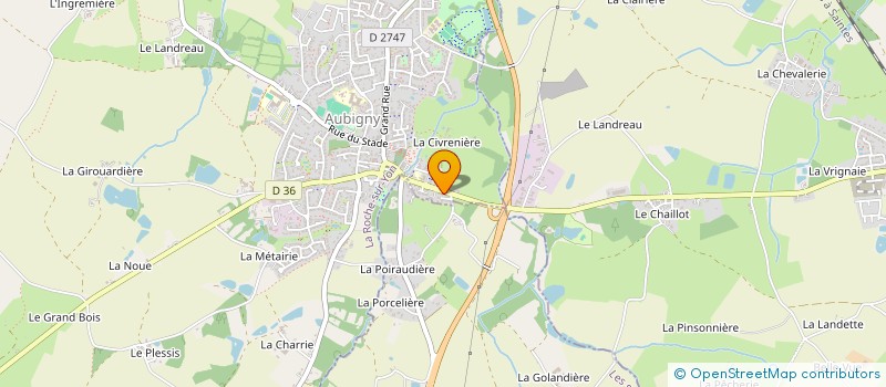 localisation de l'entreprise MADAME NOEMIE NAULEAU  AUBIGNY-LES CLOUZEAUX