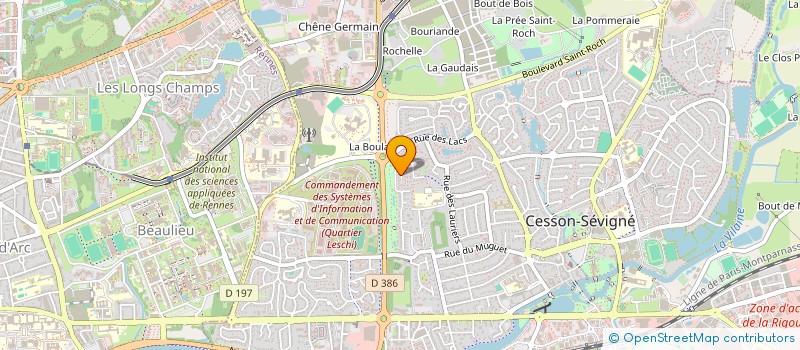 localisation de l'entreprise MADAME NOEMIE NICOLAS  CESSON-SEVIGNE