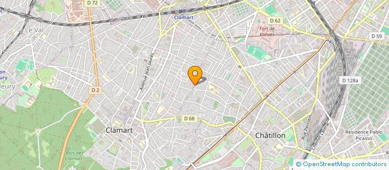 localisation de l'entreprise MADAME NOEMIE OBLINGER  CHATILLON