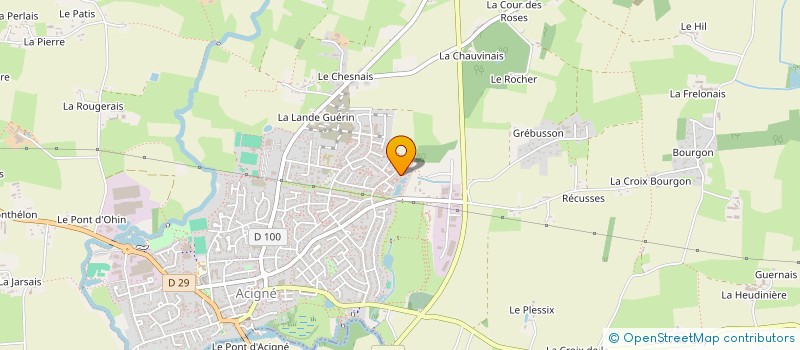 localisation de l'entreprise MADAME NOEMIE OLERON  ACIGNE