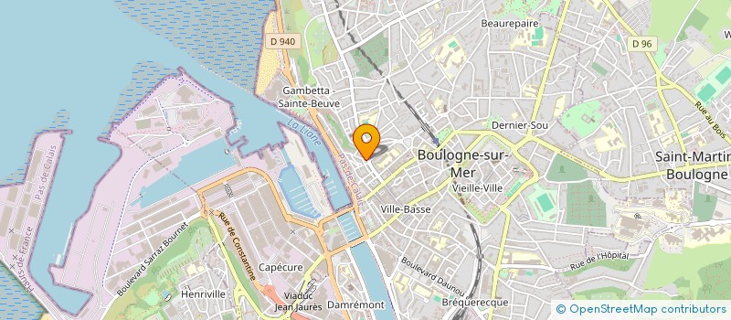 localisation de l'entreprise MADAME NOEMIE PALETTE  BOULOGNE-SUR-MER