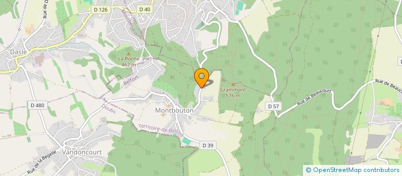 localisation de l'entreprise MADAME NOEMIE PATRAC à MONTBOUTON