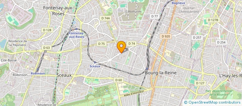 localisation de l'entreprise MADAME NOEMIE PHILIPPE  SCEAUX