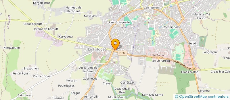 localisation de l'entreprise MADAME NOEMIE PICHON  LE FOLGOET