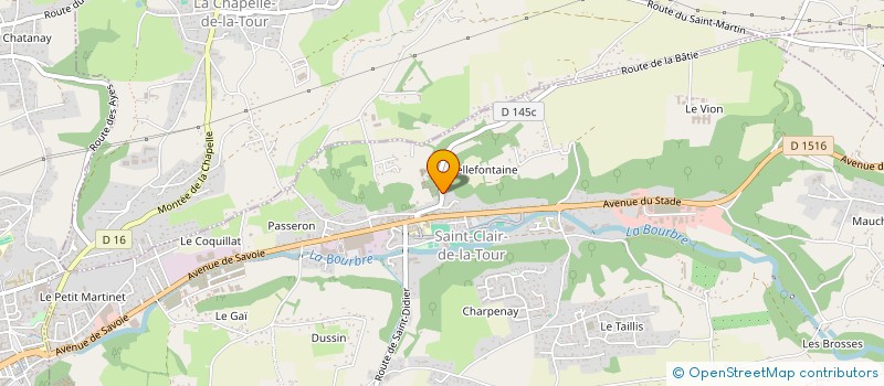 localisation de l'entreprise MADAME NOEMIE PONCET  SAINT-CLAIR-DE-LA-TOUR