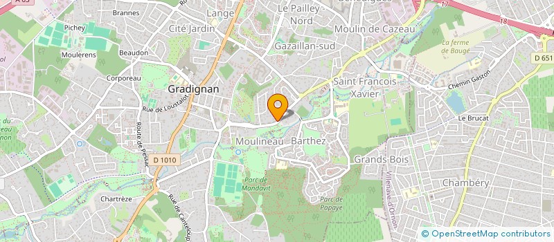 localisation de l'entreprise MADAME NOEMIE POTTIER  GRADIGNAN