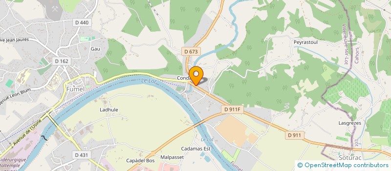 localisation de l'entreprise MADAME NOEMIE QUEYREAU  FUMEL