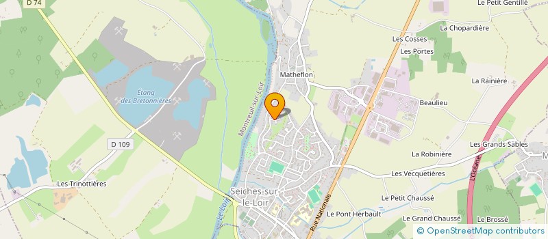 localisation de l'entreprise MADAME NOEMIE RICHARD  SEICHES-SUR-LE-LOIR