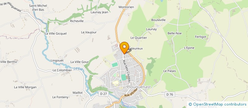 localisation de l'entreprise MADAME NOEMIE ROCABOY  PLOUGUENAST-LANGAST