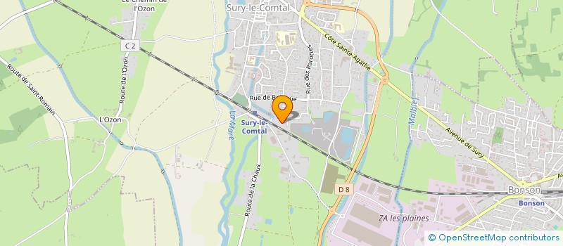 localisation de l'entreprise MADAME NOEMIE ROCHE à SURY-LE-COMTAL