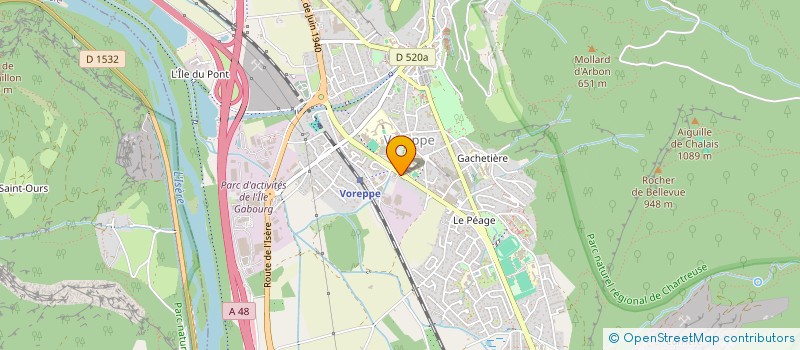 localisation de l'entreprise MADAME NOEMIE ROSELLI  VOREPPE