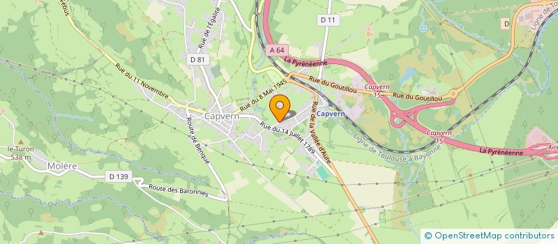 localisation de l'entreprise MADAME NOEMIE ROSELLINI  CAPVERN