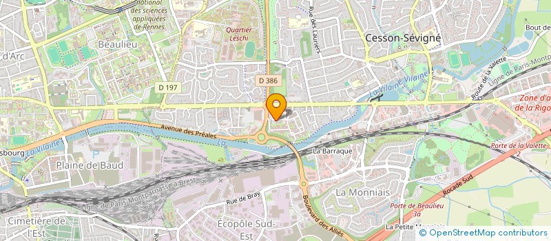 localisation de l'entreprise MADAME NOEMIE ROUSSET  CESSON-SEVIGNE