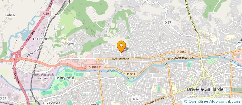 localisation de l'entreprise MADAME NOEMIE ROUX  BRIVE-LA-GAILLARDE