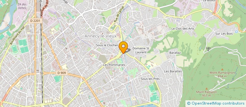 localisation de l'entreprise MADAME NOEMIE ROUX à ANNECY